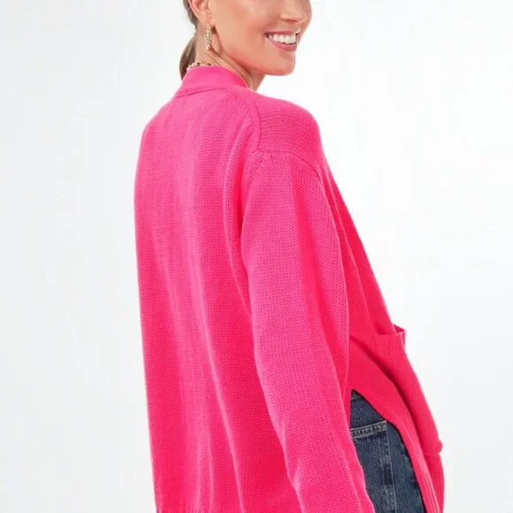 Tuckernuck Pomander Place Hot Pink Slone Cardigan Style:Y22638T - NEW - Picture 2 of 7